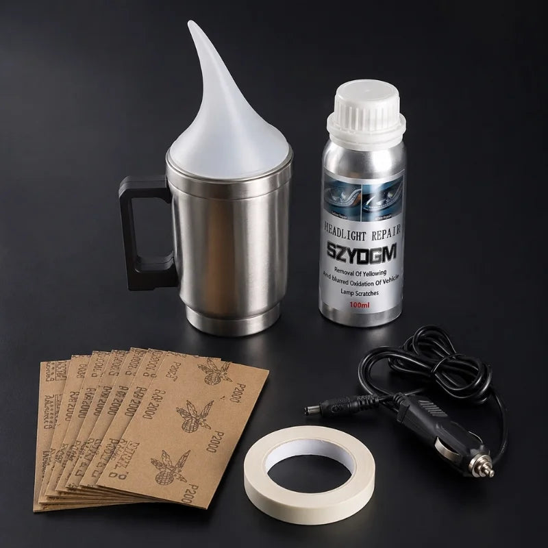 Kit de rénovation de phares jaunis